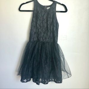 Black dress with tulle
